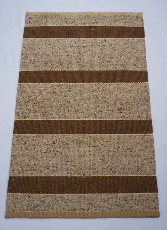 rug brown stripes